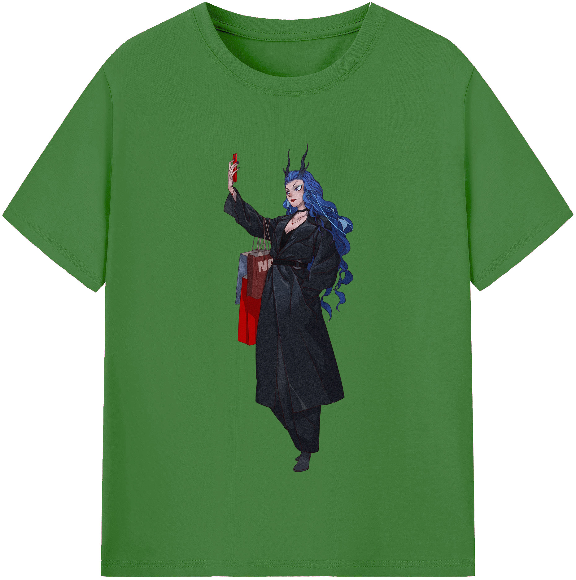 （画像用） Ne Zha 2 ナタ 魔童の大暴れ レディースカジュアルプリントTシャツ（綿100％）